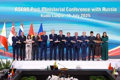 Ngoại trưởng Nga Sergey Lavrov tham dự hội nghị cấp bộ trưởng ASEAN ở Malaysia. Ảnh: Sputnik