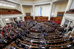 Toàn cảnh một phiên họp Quốc hội Ukraine ở Kiev. Ảnh tư liệu: TTXVN