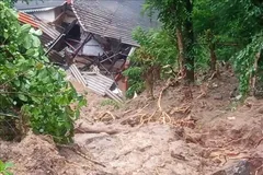 Hiện trường vụ lở đất ở huyện Kandy, Sri Lanka. Ảnh tư liệu: THX/TTXVN