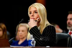 Bà Pam Bondi trong phiên điều trần tại Ủy ban Tư pháp Thượng viện Mỹ ở Washington, ngày 15/1/2025. Ảnh: TTXVN