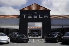 Đại lý của Tesla ở California, Mỹ. Ảnh: THX/TTXVN