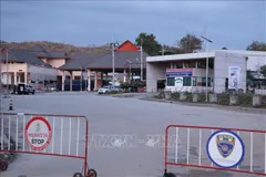 Cửa khẩu ở tỉnh Chanthaburi (Thái Lan) ngày 26/12/2025. Ảnh: THX/TTXVN