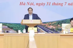 Thủ tướng Phạm Minh Chính chủ trì hội nghị của Ban chỉ đạo nhà nước các công trình, dự án quan trọng quốc gia, trọng điểm ngành GTVT. Ảnh: VIẾT CHUNG