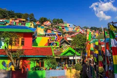 Làng Kampung Wonosari ở Indonesia.