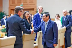 Thủ tướng Phạm Minh Chính tiếp đoàn đại biểu hơn 50 DN lớn của Mỹ sang thăm và làm việc tại Việt Nam vào năm 2023.