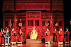 Một cảnh trong vở kịch “Lệ Chi Viên”.