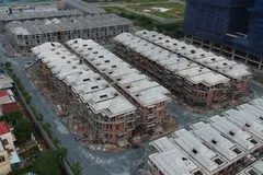 Một góc Khu dự án 110 biệt thự "xây chui" tại quận 7. Ảnh: CAO THĂNG