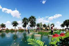 Sao Mai Solar trở thành khu du lịch đặc biệt ngay trên vùng bán sơn địa Núi Cấm. 