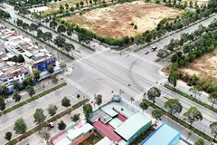 Điểm giao đường Vành đai 4 Thành phố Hồ Chí Minh với đường Mỹ Phước-Tân Vạn. (Ảnh: Hồng Đạt/TTXVN)