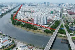 TPHCM: Điều chỉnh vốn dự án đường Tôn Thất Thuyết - công viên bờ Kênh Tẻ