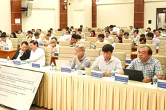 Quang cảnh hội thảo lấy ý kiến dự thảo Thông tư thay thế Thông tư 24/2013/TT-BKHCN quy định về hoạt động kiểm định, hiệu chuẩn, thử nghiệm phương tiện đo, chuẩn đo lường.