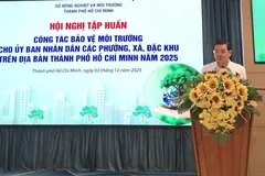 Giám đốc Sở NN-MT Nguyễn Toàn Thắng phát biểu khai mạc hội nghị tập huấn