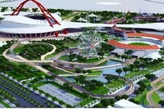 Phối cảnh Khu Liên hợp TDTT Quốc gia Rạch Chiếc. Ảnh minh họa