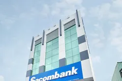 Phòng giao dịch Nhị Xuân, trực thuộc Chi nhánh Hóc Môn, của Ngân hàng TMCP Sài Gòn Thương Tín (Sacombank) 
