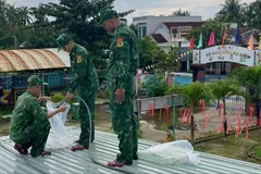 Bố trí lực lượng ứng trực tại địa bàn trọng yếu ứng phó bão số 13