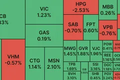 VN Index tăng gần 10 điểm trong phiên tất niên năm Nhâm Dần
