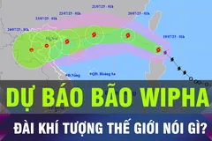 18 GIỜ HÔM NAY: Các đài khí tượng thế giới dự báo gì về bão Wipha?