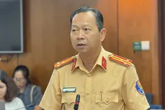 Thượng tá Nguyễn Ngọc Nam, Phó Trưởng Phòng CSGT (PC08), Công an TPHCM chia sẻ thông tin. Ảnh: Đình Dư