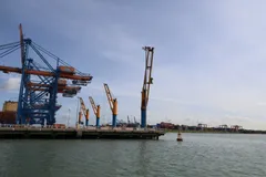 Hệ thống cảng Cái Mép - Thị Vải. Ảnh: QUỐC HÙNG