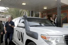 Nhân viên LHQ ở Yemen. Ảnh: ARABNEWS