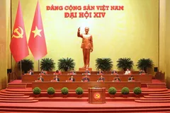 Đoàn Chủ tịch trong phiên bế mạc Đại hội. Ảnh: QUANG PHÚC