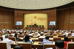 Phiên họp Quốc hội sáng 6-8. Ảnh: QUANG PHÚC