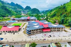 Toàn cảnh Trường PTNT Tiểu học và THCS Mường Khương, Lào Cai. Ảnh: MOET
