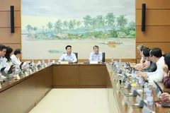 Thủ tướng Lê Minh Hưng tại phiên thảo luận tổ đại biểu Quốc hội sáng 21-10. Ảnh QUANG PHÚC