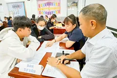 Tư vấn chọn tổ hợp môn học cho học sinh lớp 10 tại Trường THPT Ernst Thälmann, phường Bến Thành, TPHCM (ẢNH: THU TÂM)