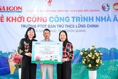 SGGP, TOSHIKO break ground on boarding school dining hall in Tuyen Quang 