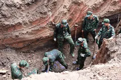 Second mass burial trench discovered at Le Thi Rieng Park