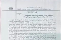 Sinh viên Lilama 2 bịa đặt 'bị chở đến biên giới Campuchia'
