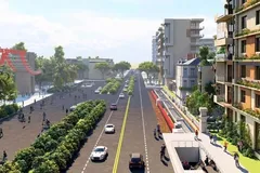 Phối cảnh tuyến metro số 2 đoạn chạy qua Công viên Lê Thị Riêng
