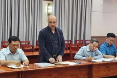 Ông Lê Tiến Ngọc- Tổng giám đốc CTCP May - Diêm Sài Gòn phát biểu tại buổi làm việc