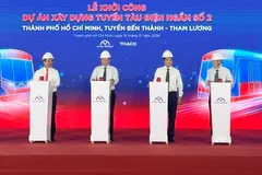 Tuyến Bến Thành- Tham Lương vừa được khởi công ngày 15-1 vừa qua
