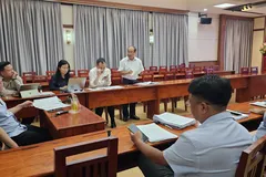 Đại diện CTCP địa ốc Phú Long phát biểu tại buổi làm việc.