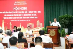 Chủ tịch UBND TPHCM Nguyễn Văn Được phát biểu tại hội nghị.