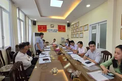 Tổ Công tác 1645 do giám đốc Sở NN-MT Nguyễn Toàn Thắng chủ trì tại một cuộc họp