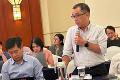 Phó giám đốc Sở Xây dựng TPHCM Huỳnh Thanh Khiết đóng góp ý kiến