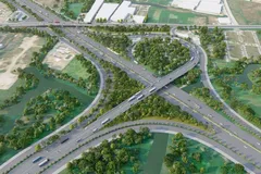 Phối cảnh một nút giao thuộc dự án cao tốc TPHCM-Mộc Bài- một dự án hạ tầng trọng điểm của TPHCM