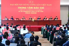 Họp báo về Đại hội đại biểu toàn quốc lần thứ XIV của Đảng. Ảnh: ĐỖ TRUNG