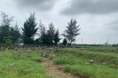 Vật liệu thi công dự án chưa được sử dụng bị bỏ lại, nằm ngổn ngang nhiều năm nay