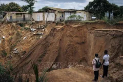 Hiện trường một vụ lở đất tại huyện Lemba, Kinshasa, CHDC Congo. Ảnh tư liệu - minh họa: TTXVN