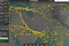 Iran đã tạm thời đóng cửa không phận đối với tất cả các chuyến bay vào lúc 17 giờ 15 phút ngày 14/1 theo giờ bờ Đông Mỹ (5 giờ 15 phút ngày 15/1 theo giờ Việt Nam). Ngoại lệ duy nhất là các chuyến bay quốc tế được cấp phép chính thức ra vào Iran. Ảnh minh họa: X@ Flightradar24