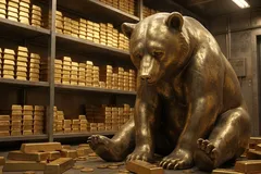 Vàng lao dốc sâu nhất theo ngày kể từ năm 1980. Ảnh minh họa: AI