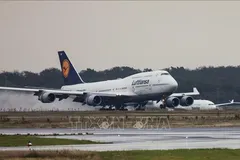 Máy bay Boeing 747 cất cánh từ sân bay Tel Aviv tới sân bay Frankfurt, Đức. Ảnh tư liệu: TTXVN