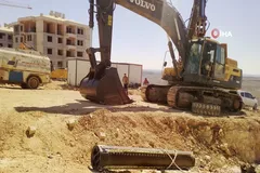 Một mảnh vỡ tên lửa rơi xuống khu dân cư Guneysehir thuộc quận Sahinbey ở Gaziantep, Thổ Nhĩ Kỳ, ngày 9/3/2026. Ảnh: IHA