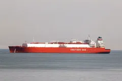 Một tàu chở dầu ở Biển Đỏ, gần cửa kênh đào Suez vào ngày 11-3. Ảnh: Xinhua/Getty Images