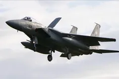 Máy bay chiến đấu F‑15. Ảnh minh họa: Kyodo/TTXVN