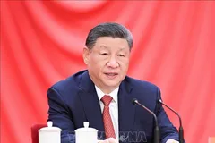 Chủ tịch Trung Quốc Tập Cận Bình phát biểu tại một sự kiện ở Bắc Kinh năm 2025. Ảnh: THX/TTXVN